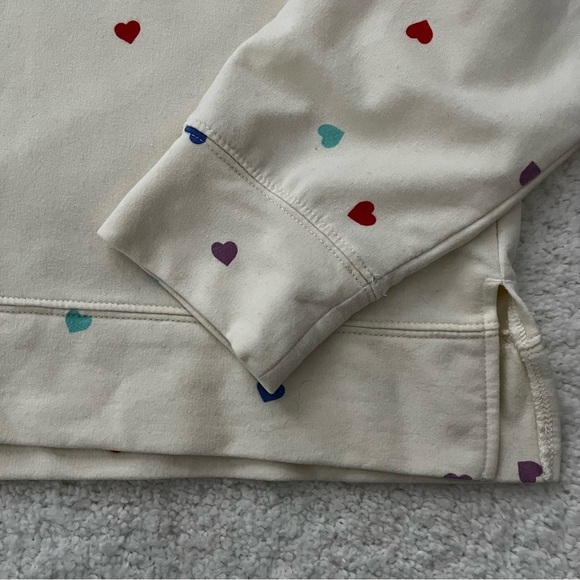 Wildfox Oatmeal Mini Hearts Sweatshirt - Picture 4 of 7